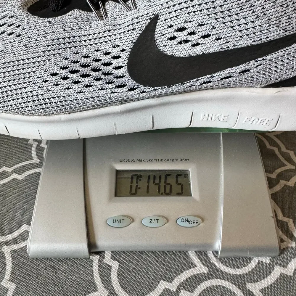 Nike Free RN Running Sneakers Youth 7 Women’s 7.5 Grey Black Athletic Gym Shoes